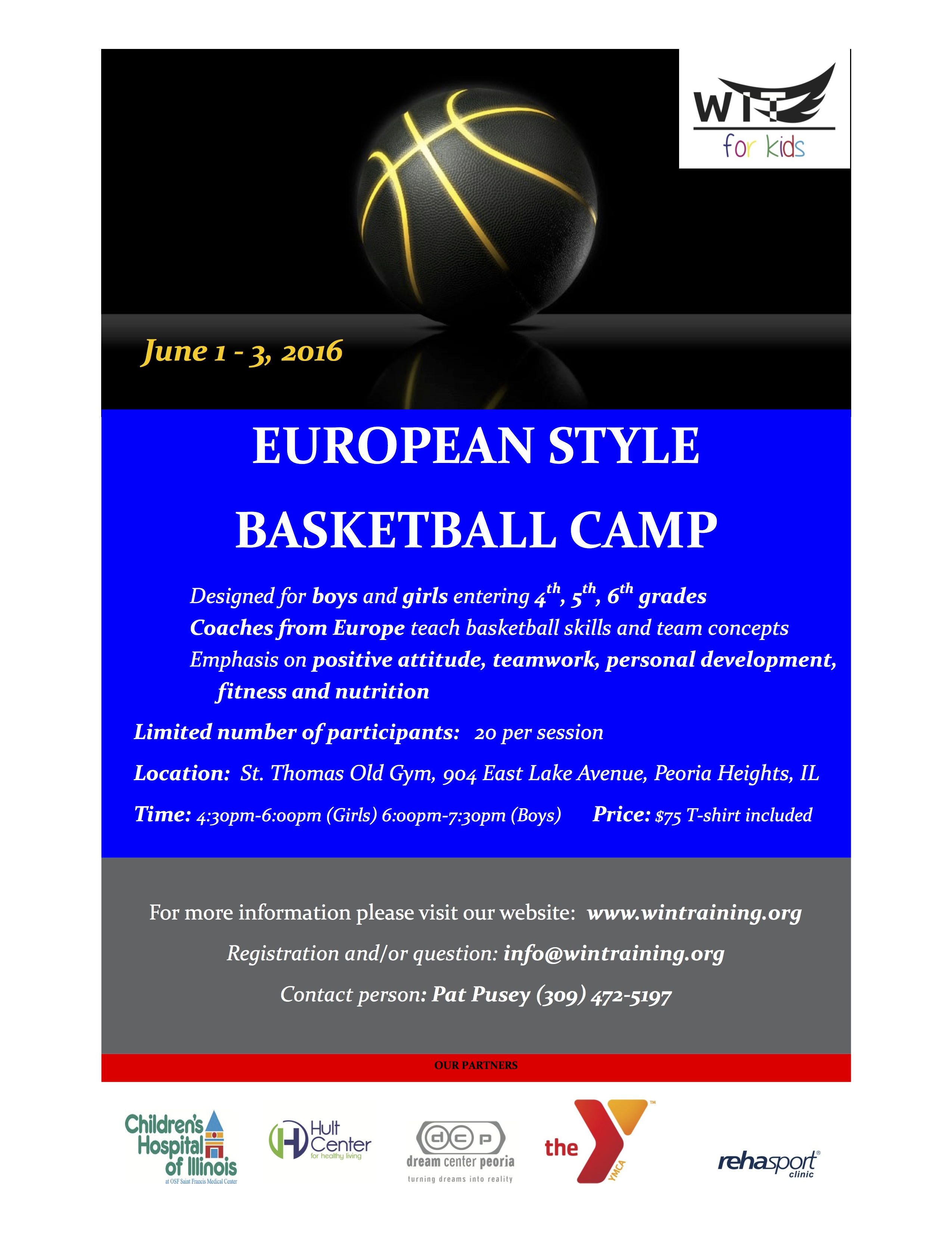 European Style BB Camp 2016 -grades 4-6